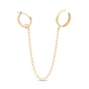 Thumbnail Image 0 of 10mm Hoop with Chain Ear Cuff in 10K Gold