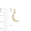Thumbnail Image 1 of 1/20 CT. T.W. Diamond Crescent Moon Necklace Charm in 10K Gold