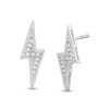 Thumbnail Image 0 of Diamond Accent Lightning Bolt Stud Earrings in Sterling Silver