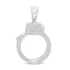 Thumbnail Image 0 of 1/4 CT. T.W. Diamond Handcuff Necklace Charm in Sterling Silver
