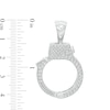 Thumbnail Image 1 of 1/4 CT. T.W. Diamond Handcuff Necklace Charm in Sterling Silver