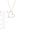Thumbnail Image 1 of 1/10 CT. T.W. Diamond Tilted Loop Heart Pendant in 10K Gold
