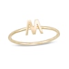 Thumbnail Image 0 of Uppercase Block "M" Initial Ring in 10K Gold - Size 7