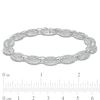 Thumbnail Image 2 of Cubic Zirconia 008 Gauge Puffed Mariner Chain Link Bracelet in Sterling Silver - 7.5"
