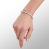 Thumbnail Image 2 of Cubic Zirconia Tennis Bracelet in Solid Sterling Silver - 8"