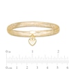 Thumbnail Image 1 of Made in Italy Heart Charm Dangle Mesh Bracelet in 10K Gold