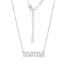 Thumbnail Image 0 of Diamond Accent "mama" Necklace in Sterling Silver - 16"