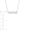 Thumbnail Image 1 of Diamond Accent "mama" Necklace in Sterling Silver - 16"