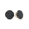 Thumbnail Image 0 of 10mm Black Cubic Zirconia Solitaire Stud Earrings in 14K Gold