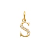 Thumbnail Image 0 of Child's Cubic Zirconia Lowercase "s" Charm Pendant in 10K Gold