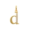 Thumbnail Image 0 of Child's Cubic Zirconia Lowercase "d" Charm Pendant in 10K Gold