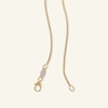 Thumbnail Image 1 of 075 Gauge Box Chain Necklace in 10K Solid Gold Bonded Sterling Silver - 16"