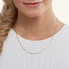 Thumbnail Image 3 of 075 Gauge Box Chain Necklace in 10K Solid Gold Bonded Sterling Silver - 18"