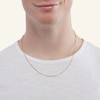 Thumbnail Image 2 of 075 Gauge Box Chain Necklace in 10K Solid Gold Bonded Sterling Silver - 20"