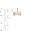 Thumbnail Image 1 of Child's Cubic Zirconia Dog Bone Charm in 10K Gold