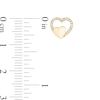 Thumbnail Image 1 of 1/20 CT. T.W. Diamond Heart Outline Stud Earrings in 10K Gold