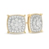 Thumbnail Image 0 of 1 CT. T.W. Composite Cushion Diamond Stud Earrings in 10K Gold