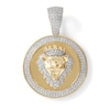 Thumbnail Image 0 of 1/4 CT. T.W. Diamond Lion King Medallion Charm in 10K Gold