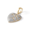 Thumbnail Image 1 of 1/2 CT. T.W. Diamond Puffed Shattered Heart Charm in 10K Gold