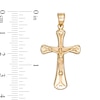 Thumbnail Image 1 of Puffed Crucifix Charm in 10K Stamp Hollow Gold