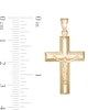 Thumbnail Image 1 of Puffed Crucifix Charm in 10K Stamp Hollow Gold