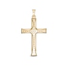 Thumbnail Image 0 of Diamond-Cut Cross Charm in 10K Stamp Hollow Gold