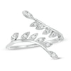Thumbnail Image 0 of Cubic Zirconia Open Vine Wrap Ring in Sterling Silver - Size 7