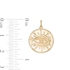 Thumbnail Image 1 of Evil Eye Medal Charm in 10K Gold