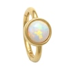 Thumbnail Image 0 of 10K Gold Simulated Opal Hoop - 18G 5/16"