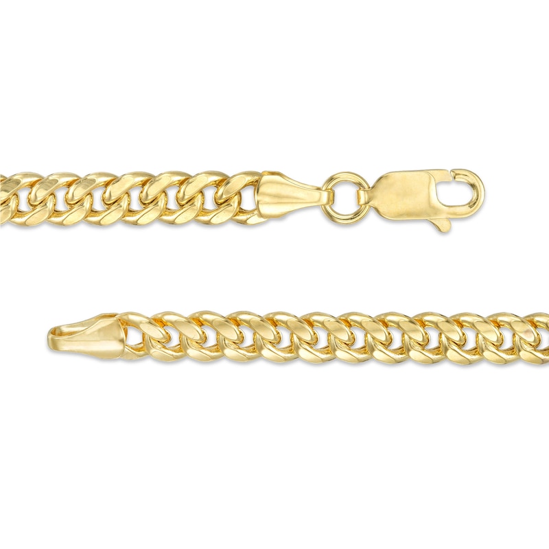 120 Gauge Semi-Solid Cuban Curb Chain Necklace in 10K Gold - 22"