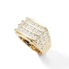 Thumbnail Image 1 of 3 CT. T.W. Diamond Triple Row Squared Ring in 10K Gold