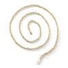 Thumbnail Image 3 of 024 Gauge Solid Rope Chain Necklace in 10K Gold - 20"
