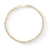 Thumbnail Image 3 of 028 Gauge Solid Rope Chain Bracelet in 10K Gold - 9"