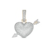 Thumbnail Image 0 of 1/2 CT. T.W. Diamond Heart with Arrow Charm in 10K Gold