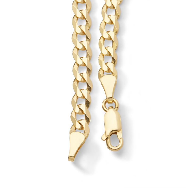 140 Gauge Solid Cuban Curb Chain Necklace in 10K Gold - 24"