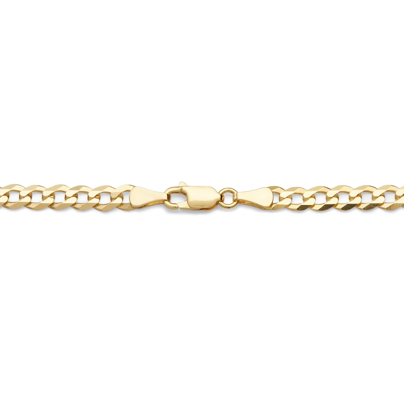 140 Gauge Solid Cuban Curb Chain Necklace in 10K Gold - 24"