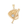 Thumbnail Image 0 of Baseball Bat, Ball and Glove Charm in 10K Solid Two-Tone Gold
