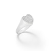 Thumbnail Image 1 of Cubic Zirconia Heart Ring in Solid Sterling Silver - Size 7