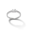 Thumbnail Image 0 of Oval Cubic Zirconia Ring in Solid Sterling Silver - Size 7