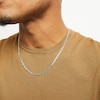 Thumbnail Image 1 of 100 Gauge Solid Mariner Chain Necklace in Sterling Silver - 22"