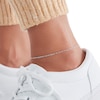 Thumbnail Image 2 of Solid Sterling Silver Curb Chain Paper Clip Anklet