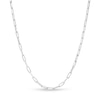 Thumbnail Image 0 of 060 Gauge Solid Cable Chain Paper Clip Necklace in Sterling Silver