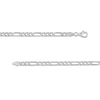 Thumbnail Image 1 of 120 Gauge Solid Figaro Chain Necklace in Sterling Silver - 20"