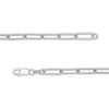 Thumbnail Image 1 of 100 Gauge Diamond-Cut Paper Clip Chain Necklace in Sterling Silver - 20"