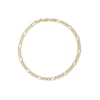 Thumbnail Image 1 of 10K Hollow Gold Diamond-Cut Figaro Chain Anklet