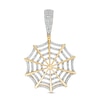 Thumbnail Image 0 of 1/4 CT. T.W. Diamond Spiderweb Necklace Charm in 10K Gold