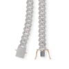 Thumbnail Image 1 of 1 CT. T.W. Diamond Square Curb Link Chain Necklace in Sterling Silver with 14K Gold Plate - 22"
