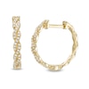 Thumbnail Image 0 of 1/6 CT. T.W. Diamond Braid Hoop Earrings in 10K Gold