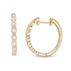 Thumbnail Image 0 of 1/3 CT. T.W. Diamond Bezel-Set Hoop Earrings in 10K Gold
