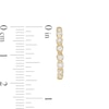 Thumbnail Image 1 of 1/3 CT. T.W. Diamond Bezel-Set Hoop Earrings in 10K Gold